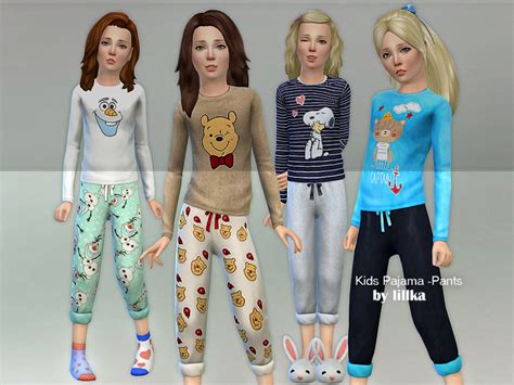 The Sims Resource Kids Pajama Pants