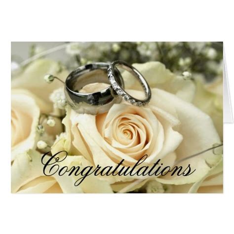 Elegant Wedding Congratulations Card Zazzle