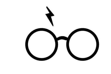 Harry Potter glasses and scar jpg png svg | Etsy