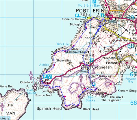 Isle of man > maps > footpaths map. Helen and Colin Walking Blog: Port Erin Coastal Walk