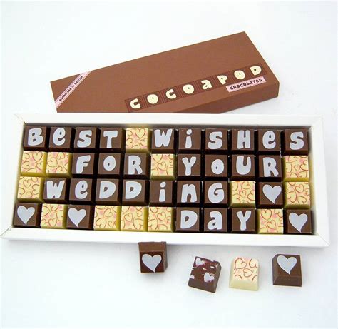 Personalised Chocolates For Weddings By Chocolate By Cocoapod Chocolate