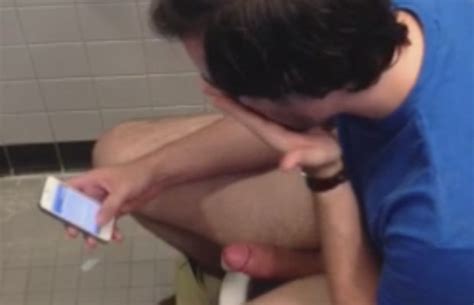 Guy Caught Jerking In The Toilet Spycamfromguys Hidden Cams Spying On Men