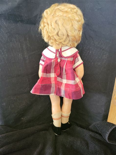 1934 ideal composition shirley temple sailor doll in bright eyes dress w pin ebay