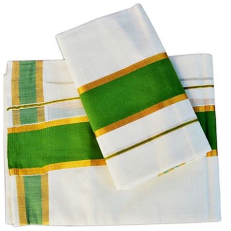 Purchase Kuthampully Kerala Single Set Mundu Trendy Collection Mundu