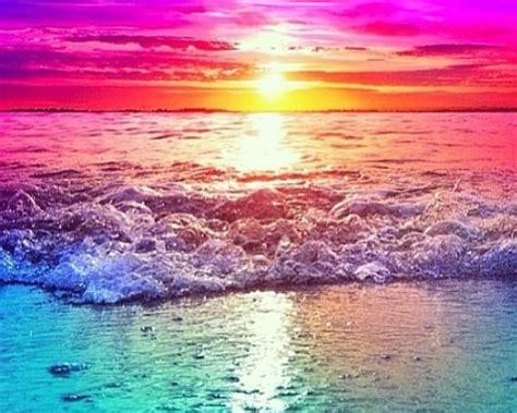 Love The Rainbow Water And Sunset Rainbow Sunset Rainbow Water