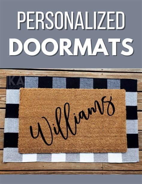 Custom Last Name Doormat Personalized Doormat Custom Etsy
