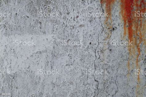 Cement Wall With Red Blood Drops Background Texture Stock Photo