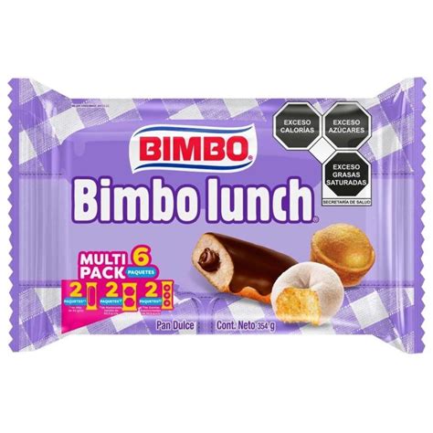 Pan Dulce Bimbo Bimbolunch Multi Pack 6 Paquetes Walmart