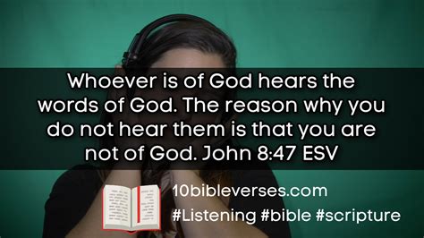 Scripture Quotes About Hearing The Lord God 🗨️ Daily Scripture Quotes