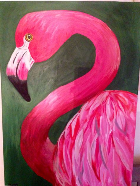 Flamingo Painting Flamingo Painting Flamingo Art Diy Canvas Art