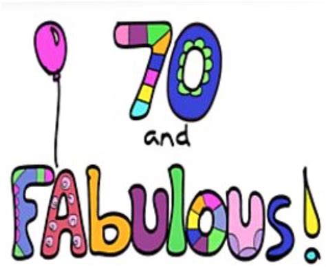 70 And Fabulous Happy 70th Birthday Digital Art By Kay Pixels