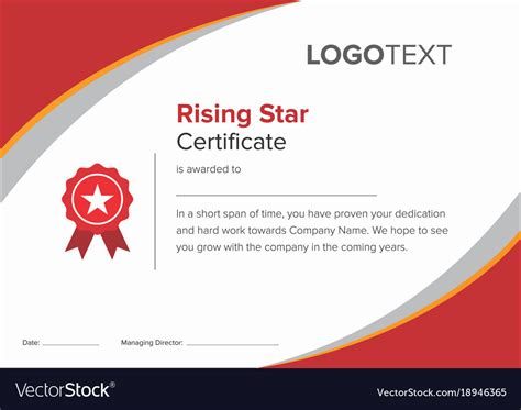 Star Performer Certificate Templates Creative Professional Templates