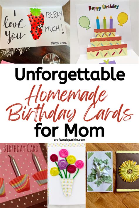 The Most Memorable Homemade Birthday Cards For Mom SESO OPEN