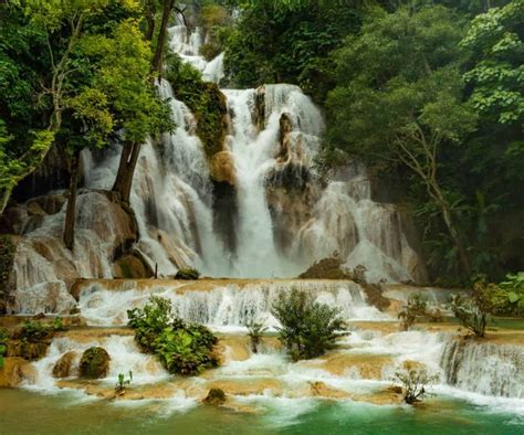 How To Visit Kuang Si Waterfalls Laos Day Trip