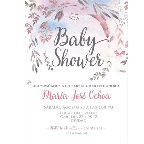 Invitacion De Baby Shower Texto