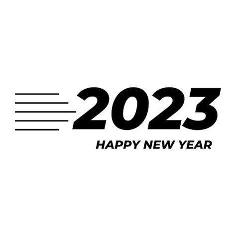 Premium Vector 2023 Happy New Year Text Typography Design Patter