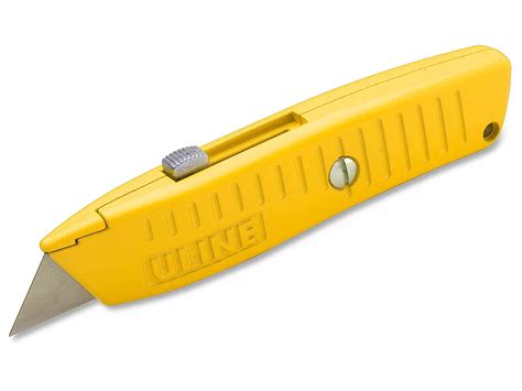 Uline Steel Utility Knife Yellow H 64y Uline