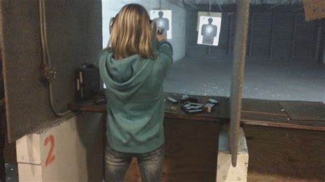 Ashleys First Time Shooting A Gun Youtube