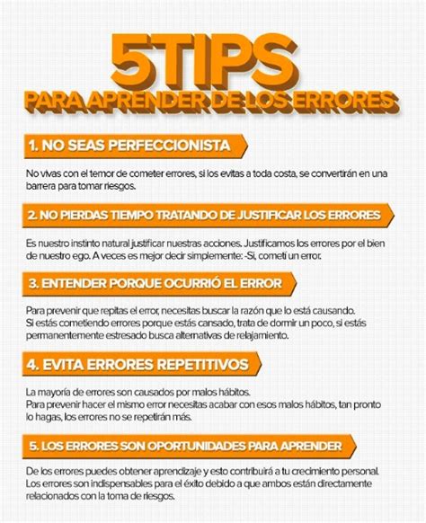 5 Consejos Para Aprender De Los Errores