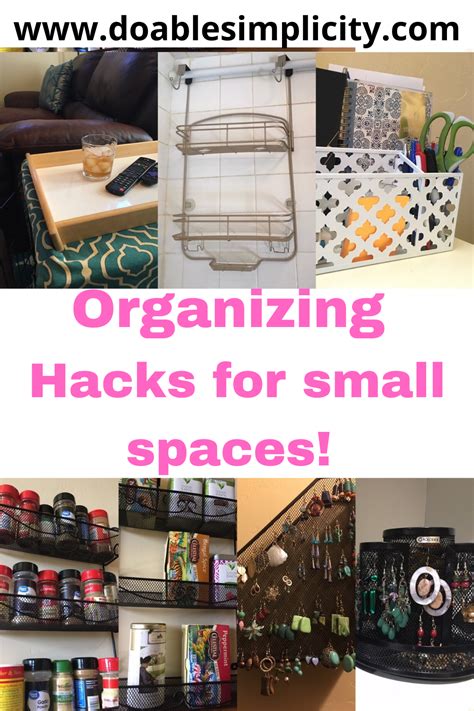 Organizing Ideas And Small Space Hacks Small Space Organization