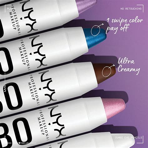 Nyx Professional Makeup Jumbo Eye Pencil Eyeshadow And Eyeliner Pencil Eggplant Violet