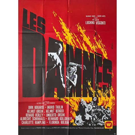 Affiche De Cinéma Française De Les Damnes 120x160 Cm