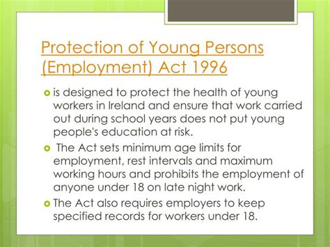 Check spelling or type a new query. PPT - Protection of Young Persons Act 1996 PowerPoint ...