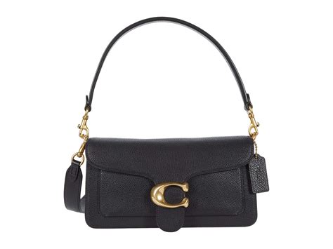 Coach Polished Pebble Leather Tabby Shoulder Bag 26 In Black Lyst