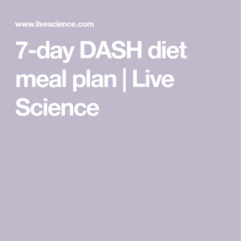 7 Day Dash Diet Meal Plan In 2022 Dash Diet Dash Diet Meal Plan
