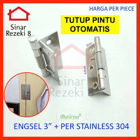 Jual Engsel 3 Per Stainless Pegas Penutup Pintu Otomatis Door