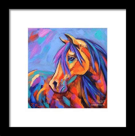 Blue Eyed Beauty Framed Print By Theresa Paden Horse Painting