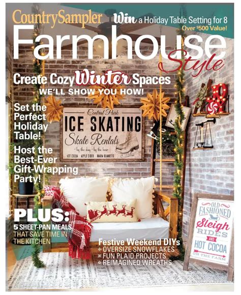 Country Sampler Farmhouse Style Winter 2023 Magazine Pdf