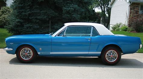 Sapphire Blue 1966 Ford Mustang Gt Hardtop Photo