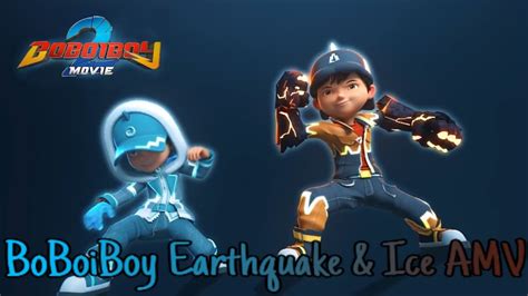 Boboiboy Earthquake And Boboiboy Ice Super Hero Youtube