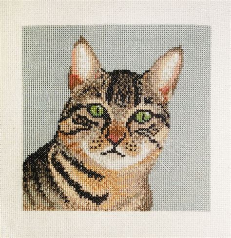 Cross stitching cross stitch embroidery cross stitch designs cross stitch patterns cat cross stitches margaret sherry. Tabby cat cross stitch pattern Instant Download