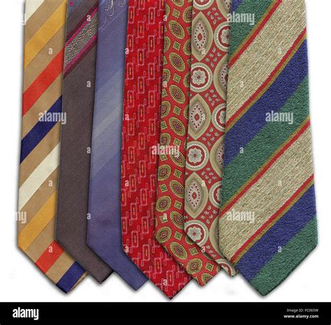 Different Colored And Patterned Ties Stock Photo Alamy