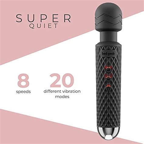 Handheld Cordless Personal Wand Massager Bed Geek With Memory Feature Waterproof Usb