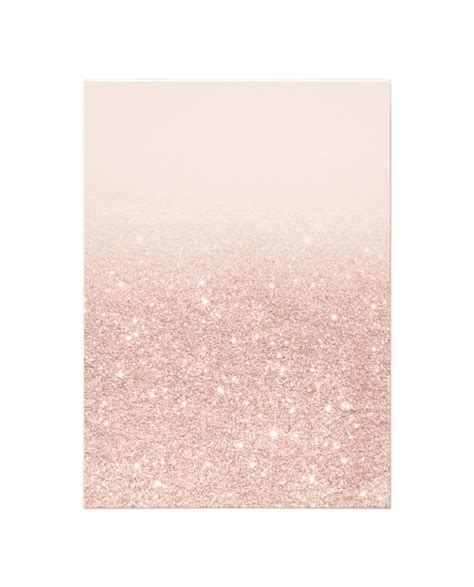Shop Rose Gold Faux Glitter Pink Ombre Wedding Invitation
