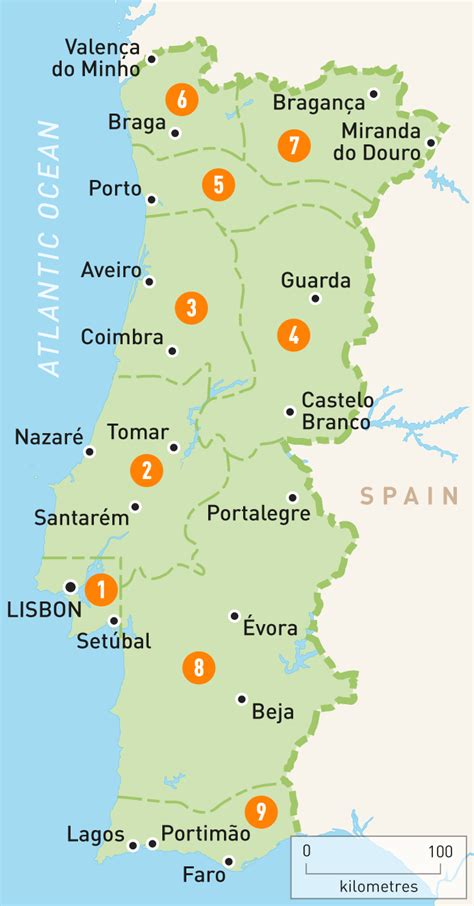 Map of Portugal | Portugal Regions | Rough Guides | Rough ...