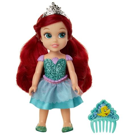 Disney Princess 6 Petite Ariel Doll With Glittered Hard Bodice And