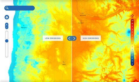 Explore Maps Of Projected Temperature And Precipitation Us Climate