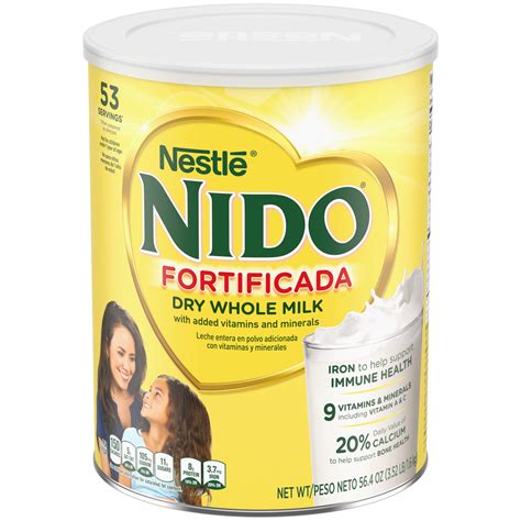 Buy Nido Fortificada Powdered Drink Mix Dry Whole Milk Powder With S
