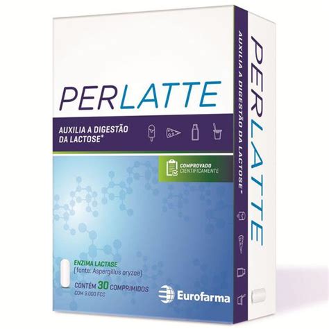 Suplemento De Lactase Perlatte 9000 Fcc Com 2x30 Comprimidos