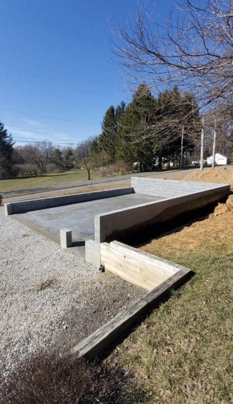 Concrete Garage Foundation Cochranville Pa Site Preparations Llc