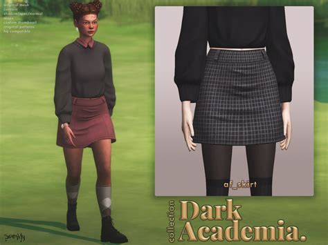 Dark Academia Collection Serenity On Patreon Sims 4 Sims 4