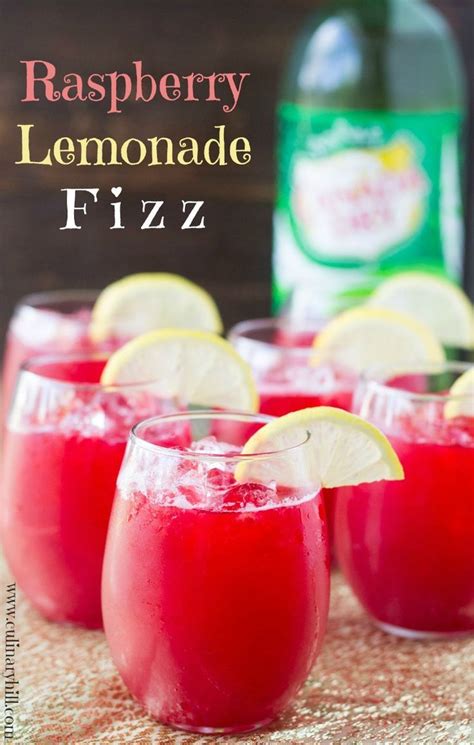 Raspberry Lemonade Fizz Culinary Hill Recipe Drinks Alcohol