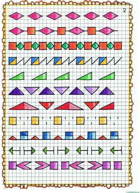 Cenefas Dibujos En Cuadrícula Para Imprimir Web Del Maestro