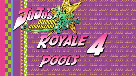 Jjba All Star Battle Royale 4 Pools W Timestamps Youtube