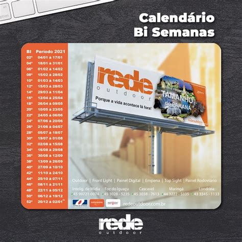 Hay 52 semanas en 2021. Calendário de Bi-Semanas 2021