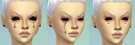 My Sims 4 Blog Costume Makeup Bruises And Accessories By Decayclownsims